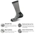 thumbnail image 3 of Men's Heavy Cushion Wool Blend Hiking Outdoor Crew Socks with Moisture Wicking, 3 of 7