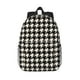 thumbnail image 1 of Easygdp Black and white houndstooth Mochila Ligera de 15 Pulgadas para Estudiantes, Mochila Cómoda para la Escuela y Viajes, Correas Ajustables, 1 of 6