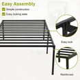 thumbnail image 2 of NiamVelo 18" Twin Size Metal Platform Bed Frame Heavy Duty Mattress Foundation with Under Bed Storage Space, 2 of 8