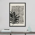thumbnail image 2 of PixonSign Framed Canvas Print Wall Art Duotone Jungle Leaf Minimal Stripe Landscape Abstract Shapes Illustrations Modern Art Boho Decorative Chic for Living Room, Bedroom, Office - 24"x36" BLACK, 2 of 5