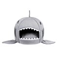 thumbnail image 1 of Cama para mascotas, nido para mascotas con forma de tiburón de dibujos animados, nido cálido de algodón para otoño e invierno para el hogar, mascotas pequeñas Yuarrent EL006628-00, 1 of 6