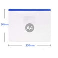 thumbnail image 6 of SagaSave 20Pcs A4 Envelope File Folder Bags Zipper Seal Pens Pencil Stationery Bags PVC Waterproof, 6 of 6