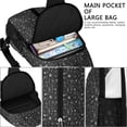 thumbnail image 4 of Sling Backpack,Black White Halloween Symbol Pattern Crossbody Bag with Water Bottle Holder,Waterproof Sling Bag for Men/Women with Chest Phone Holder for Hiking,Travel, 4 of 6