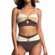 thumbnail image 1 of Traje de baño de dos piezas Tankini para mujer, estilo conservador de primavera, con falda de color liso y abertura en la parte delantera, tankinis para mujer, trajes de baño de dos piezas para mujer,, 1 of 7