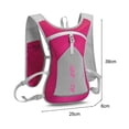 thumbnail image 3 of Mochila Para Acampar Mochila de camping, bolsa de senderismo ligera de nailon para viajes de oficina (rosa roja) Ehuebsd Para Estrenar, 3 of 9
