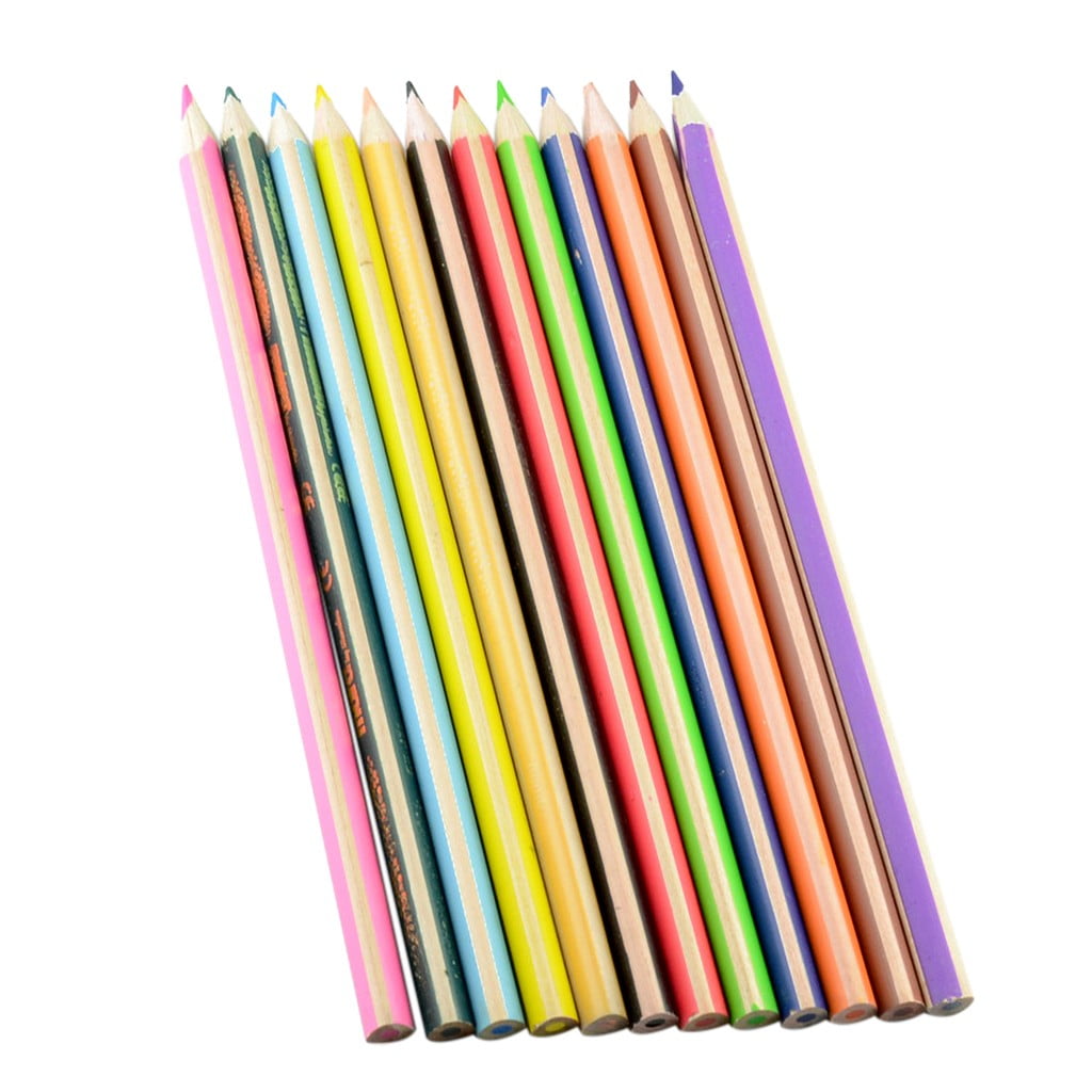  Hapikalor 12-Color Rainbow Pencils Aesthetic Jumbo Colored  Pencils for Adult Coloring Sketching Drawing, Cute Drawing Kit Fun Pencils  Cool Gifts Stuff Art Supplies for Adults Kids, School Supplies : Toys 