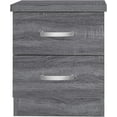 thumbnail image 5 of Better Home Products Cindy Faux Wood 2 Drawer Nightstand in Gray, 5 of 19