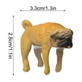thumbnail image 2 of Clearance Desktop Ornament under $5,Realistic Pug Dog Figurine Hanging On Cup Rim DIY Garden Accessory, 2 of 2