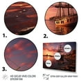 thumbnail image 3 of Designart "Harbor Sunset in Germany I" Nautical & Beach Canvas Art Print, 3 of 5