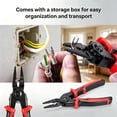 thumbnail image 4 of 5 in 1 Plier Tool Set, High Carbon Steel Tools for Cutting, Multifunctional Crimping Tool with NonSlip Rubber Handle, Ideal for Electricians and Home Repairs, 4 of 7