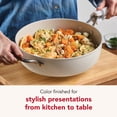 thumbnail image 5 of KitchenAid Hard-Anodized Ceramic Induction Saute Pan with Lid and Helper Handle, 5-Quart, Porcelain White, 5 of 11