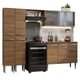 thumbnail image 1 of Cocina Integral Completa 229cm Emilly Madesa 05 - Marrón Madesa GREM229005, 1 of 5