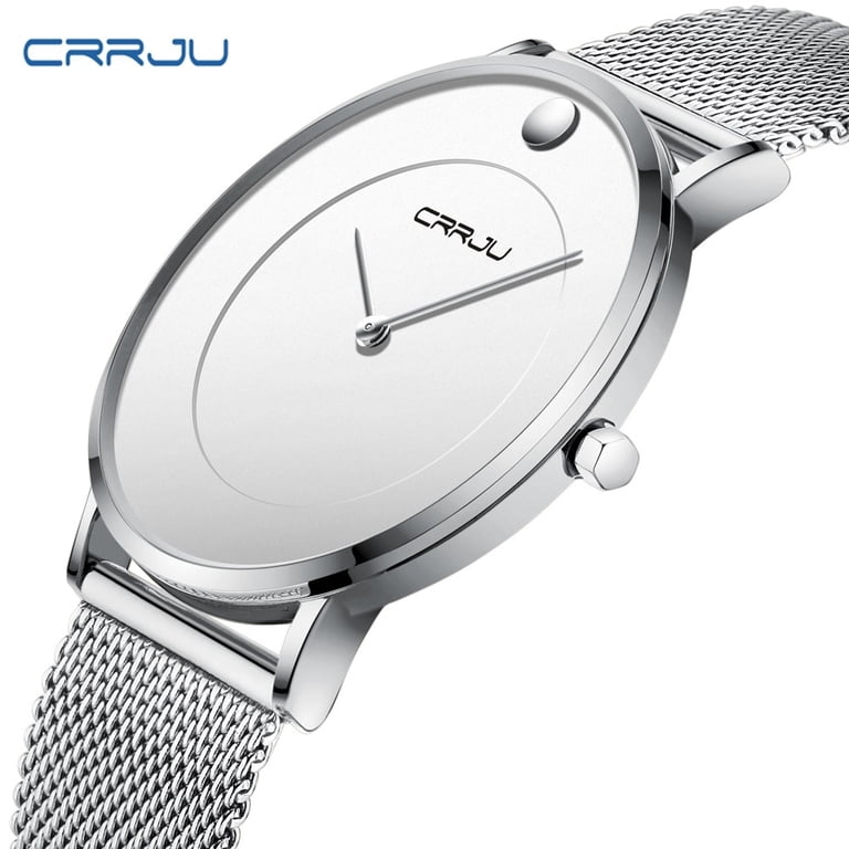 Ultra-Thin Waterproof Analog Dress Watch with Stainless Steel Mesh Band Amazon.com: MASTOP Men Watch Ultra Thin Watches Stainless  main image 2