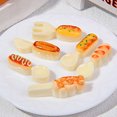 thumbnail image 3 of Juego de 6 imanes para nevera en miniatura de resina alimentaria en 3D, 3 of 3