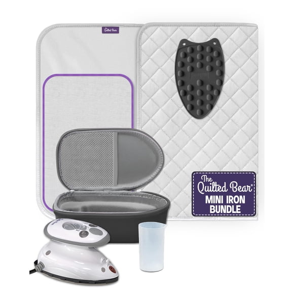 Mini plancha de vapor The Quilted Bear Travel Bundle 110V/220V