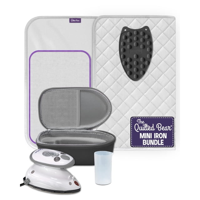 Mini plancha de vapor The Quilted Bear Travel Bundle 110V/220V