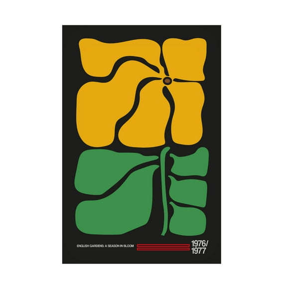 Trademark Fine Art Frances Collett  English Gardens Grey Canvas Wall Art