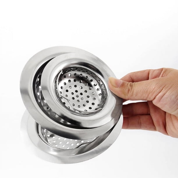 2 Filtros De Fregadero De Acero Inoxidable – Colador Antiatascos Para Cocina Y Baño