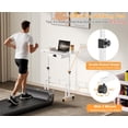 thumbnail image 5 of Adjustable Height Standing Desk for Walking Pad Treadmill, Portable Rolling Desk for Laptop with Drawer, Small Moblie Sit to Stand Desk On Wheels with Stiffener for Home Office Dorm Bedroom, 5 of 9