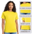 thumbnail image 3 of Crown Craze Essential-T Unisex Short Sleeve T-Shirt, 100% Cotton Comfortable Classic Fit Tee (Orange, 4XL), 3 of 6