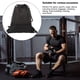 thumbnail image 4 of Mochila Negra, Mochila Impermeable, Mochila Con Cordón, La Cremallera de la Cremallera de la Cremallera Plegable Para Gimnasios para Mujeres, 4 of 7