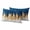 White Yellow Dark Blue, variant on Blue Gold Outdoor Pillow Covers 20"x12" Set of 2,Waterproof Throw Pillow Covers for Patio Furniture,Modern Street Art Splatter Foil Painting Decorative Cushion Pillowcases for Garden Porch Couch Sofa