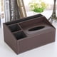 thumbnail image 5 of Organizador de escritorio Toystoory de cuero impermeable marrón Multifuncional, 5 of 6