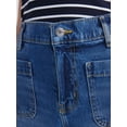 thumbnail image 5 of Free Assembly Women's and Women's Plus Patch Pocket Denim Shorts, 4" Inseam, Sizes 0-28W, 5 of 6