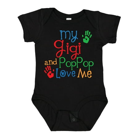 

Inktastic My Gigi and PopPop Love Me Gift Baby Boy or Baby Girl Bodysuit