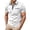 White, variant on Classic Short Sleeve Pocket T Shirt With Collar Comfortable Casual Top For Everyday Wear