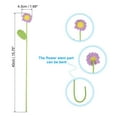 thumbnail image 2 of Uxcell Crochet Flowers Handmade Knitted Daisies Artificial Flowers with Stem, Purple, 2 of 6