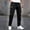 #Black, variant on DPTALR Men's Solid Color Multi Pocket Drawstring Outdoor Casual Workwear Pants,Dark Gray,Big and Tall Men S