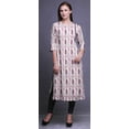 thumbnail image 4 of Bimba Kurta à Manches 3/4 Imprimée Kurti Droite Vêtements d'Été pour Femmes, 4 of 6