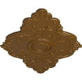 thumbnail image 3 of 67 1/8"W x 48 5/8"H x 1 7/8"P Piedmont Ceiling Medallion (Fits Canopies up to 6 1/2"), Hand-Painted Smokey Topaz, 3 of 5