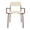 Natural Linen & Corten, variant on Whythe PU Leather Dining Chair in Corten