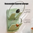 thumbnail image 4 of Czzoypi Wall-Mounted Pot Lid Rack Cutting Boards Decorative Pan Cover Rack Pot Lid Storage Organizer Cutting Board Holder Rack Pot Cover Organizer Wear-Resistant Pot Lid Holder Pp, 4 of 6