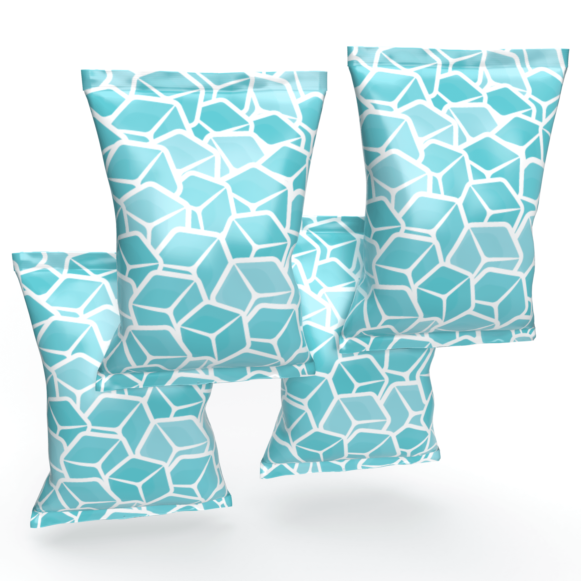 Cold Blue EcoFriendly Ice Packs for Lunch Boxes and Coolers Ice Cube