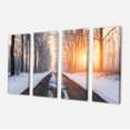 thumbnail image 2 of Bright Sun Break in Winter Forest - Grande Impression sur Toile Forest, 2 of 3