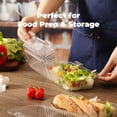 thumbnail image 6 of Fit Meal Prep 25 Pack 9” x 5.5” x 3.6” Clear Hinged Plastic Containers, Clamshell Take Out Containers, Bakery To Go Disposable Plastic Container, Ideal for Cake Cookie Pastry Bread Fruit Sandwiches, 6 of 7