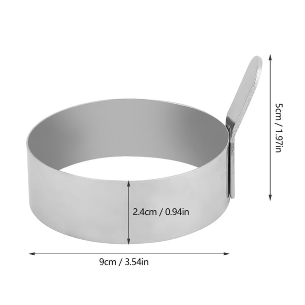 Anillo Redondo de Acero Pancques inoxidables, para huevos de molde, mácina para hacer panqueques, para tortillas para tortillas molde delicioso desayuno casero