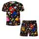thumbnail image 3 of Nueva camiseta de dibujos animados japoneses de Sonic, camiseta para niños, camiseta y pantalones cortos, conjunto de dos piezas, camiseta linda de dibujos animados de verano para niños + pantalones d, 3 of 5