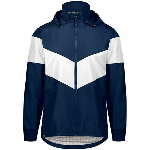 Holloway 229527.301.S Adult Potomac Jacket, Navy & White - Small