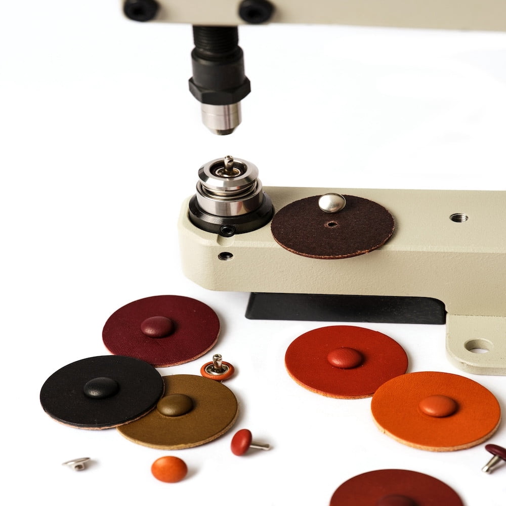 Leather Capped Rivet Setter Die ***Requires hand tool post & base or BG hand press***
