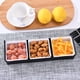 thumbnail image 4 of Bandeja organizadora de plástico blanco con múltiples compartimentos para refrigerios, tapa, 6 frascos de almacenamiento y palés para servir, ideal para la cocina, exhibir comida en fiestas y, 4 of 7