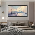 thumbnail image 4 of Asian Landscape Painting Abstract Wall Art Shanghai Wall Decor Framed Canvas Wall Art For Home Decoration, 4 of 8