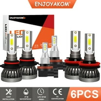 6pcs  For Mazda 3 2014 2015 2016  9005 H11 LED Headlight Bulbs   H8/H9 Fog Light Kit 6000K