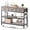 Gray, variant on Aufeile 43" Narrow Console Table, Entryway Table with 3 Drawers and Outlets, Fabirc Sofa Table with Open Shelves for Couch, Hallway, Foyer, Living Room, Black