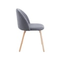 thumbnail image 4 of Set de 4 Sillas de Comedor Tapizadas de Tela gris, 4 of 6