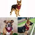 thumbnail image 5 of Bandana pour Chien, Bandanas pour Chien 100 % Coton Réversible Triangle Foulard à Carreaux Rouges Bavoirs Accessoires pour Petit Moyen Grand TG Chien Chiot (Taille g) (Rouge/noir), 5 of 5