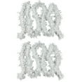 thumbnail image 2 of Ohmyroo 9.84-Foot Dense White Snowflake Tinsel Garland Party Streamer Decor For Christmas Home Holiday Scene Decoration, 2 of 6